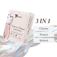 Feuilles de lessive biodégradables écologiques de haute qualité pour sous-vêtements, vegan, à dissolution rapide et faible mousse