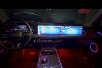 Kit d'éclairage d'ambiance de voiture à 35 LED, ciel étoilé gravé au laser, moule OEM 1:1, écran, commande au volant pour Ford Mondeo 2022-2023