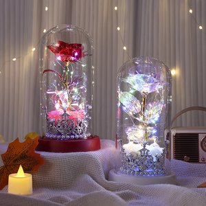 Rosa Eterna Preservada Hecha a Mano en Cúpula de Cristal con Luz LED, Regalo de Navidad, San Valentín, Graduación, Día de Acción de Gracias para Mamá y Mujeres - Product Image 4