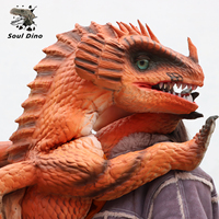 Cadeau d'anniversaire, marionnette de dinosaure de simulation de dragon, jouet facile à contrôler pour les enfants