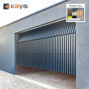 Porte <span class=keywords><strong>de</strong></span> <span class=keywords><strong>garage</strong></span> sectionnelle automatique en aluminium avec grille <span class=keywords><strong>de</strong></span> sécurité électrique pour villa - Product Image 4