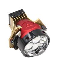 Phares LED laser pour voiture DM002, double faisceau, lentille 12000 lumens, projecteurs, triple spot direct 70W, ajustement universel, rétrofit