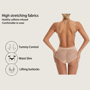 Body sculptant respirant <span class=keywords><strong>pour</strong></span> femme, décolleté plongeant en V profond, sans couture, <span class=keywords><strong>dos</strong></span> nu, style string, sous-vêtement de robe - Product Image 5