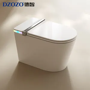 Fully Automatic Floor Mounted Bathroom Ceramic Auto Flush Commode Set Electric Bidet Intelligent Smart Toilet For Sale