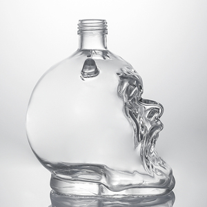 Botella de Vidrio con Diseño de Cabeza de Demonio, Estilo Único, Fabricada a Medida, Cristal Transparente para Whisky y <span class=keywords><strong>Vodka</strong></span> - Product Image 4