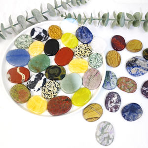 <span class=keywords><strong>Aventurine</strong></span> de polissage naturelle de haute qualité en gros forme plate matériau mixte cristal pierre de palmier pour cadeau - Product Image 2