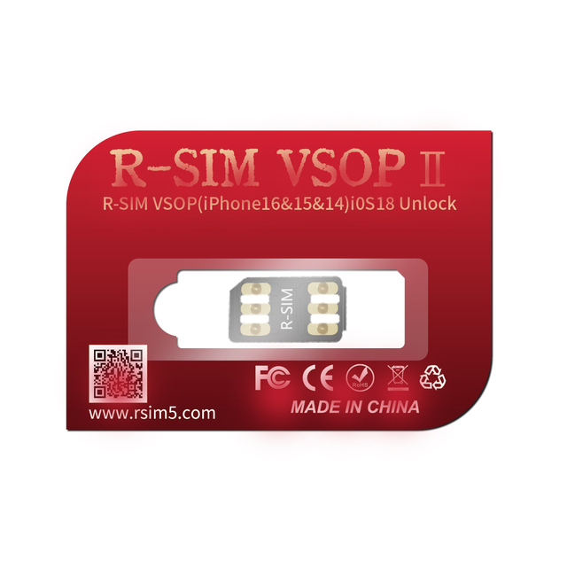 Upgraded Version R-SIM VSOP2 for IOS18 Unlocking Card for iphone 14/15/16 Series Unlock
