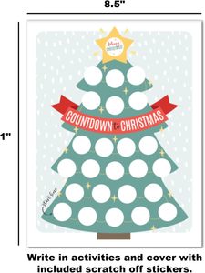 Calendrier de l'Avent de Noël personnalisé <span class=keywords><strong>à</strong></span> gratter, Tableau de <span class=keywords><strong>compte</strong></span> <span class=keywords><strong>à</strong></span> <span class=keywords><strong>rebours</strong></span> de Noël, Affiche <span class=keywords><strong>à</strong></span> gratter DIY, Carte <span class=keywords><strong>à</strong></span> gratter de Noël - Product Image 3