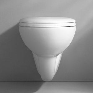 โถสุขภัณฑ์แบบแขวนผนังสไตล์มินิมอลยุโรป ทำความสะอาดง่าย ถอดประกอบได้รวดเร็ว ประหยัดน้ำ ดีไซน์โค้งมนสวยงาม - Product Image 2