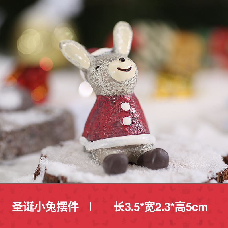 Christmas bunny ornament