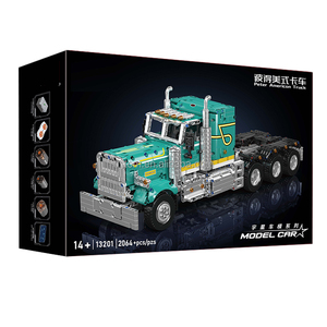 Moule roi 13201 Peter américain-styler remorque camion bricolage blocs de construction 2.4G & APP RC camion de remorquage ingénierie modèle jouets - Product Image 6