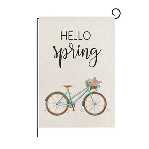 2026 Polyester Rectangle Garden Flag Spring Watercolor Flowers Scenery Printed Outdoor Decorative Flag Yard Party <b>Small</b> Flag - Product Image 4