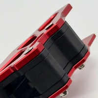 Glissière de guidage de chaîne rouge en alliage d'aluminium pour XR250 BAJA - Pièce de rechange robuste et résistante à l'usure pour protection de bras oscillant