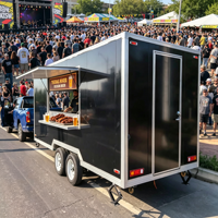 Camion de cuisine mobile personnalisé Hamburg Cart, remorque alimentaire certifiée, conteneur mobile pour café