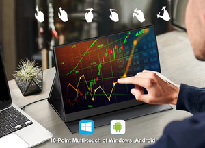 <span class=keywords><strong>Monitor</strong></span> portátil de 10,5 pulgadas con panel IPS de alto brillo Interfaz tipo C OEM ODM <span class=keywords><strong>a</strong></span> prueba de agua para juegos - Product Image 3