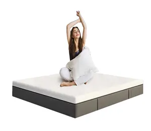 卧室和医院使用乳胶记忆泡沫袋装弹簧床垫盒装尺寸可调舒适睡眠解决方案