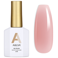 Vernis Gel Translucide Aillsa Effet Cristal, Gelée Transparente UV LED, Soak-Off, pour Nail Art, Longue Durée, Manucure Professionnelle