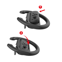 2 Buah Braket Roda Kemudi Balap untuk Nintendo Switch 2 Pegangan Roda Pengontrol untuk Switch 2 Joy Pad Con Aksesori Gamepad
