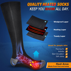 <strong>Leg</strong> <strong>Warmer</strong> Rechargeable Heated <strong>Socks</strong> Safety 3.7V 2200mAh Battery Powered Cold Weather Heat <strong>Socks</strong> for Men Women - Product Image 6