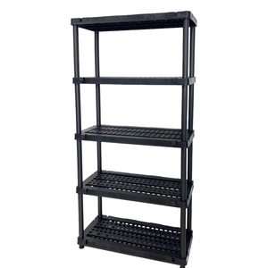 Heavy Duty Industrial Boltless Display <strong>Plastic</strong> Warehouse <strong>Shelves</strong> Assembly Stackable <strong>Garage</strong> Shelving Racking Black Storage Shelf - Product Image 6