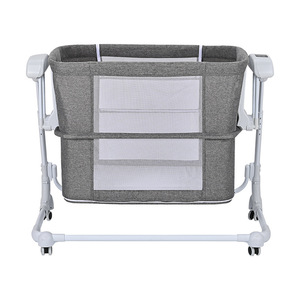 Berceau électrique à bascule automatique <span class=keywords><strong>pour</strong></span> bébé avec commande, réglage multi-vitesses, lit d'appoint - Product Image 6