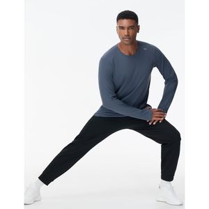 Camiseta Deportiva de Manga Larga para Hombre FOXA, Tejido de Punto, Absorbe la Humedad, Secado Rápido, Corte Regular, 100% Poliéster - Product Image 6