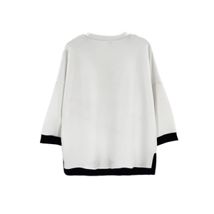 <strong>Cat</strong> Print Plus Size Tops for <strong>Women</strong> Rhinestone Decor 3/4 Sleeve <strong>Womens</strong> Blouse Knitwear <strong>Jumper</strong> - Product Image 3