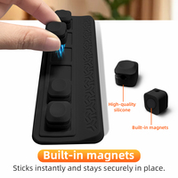 Organisateur de câbles de bureau, support magnétique auto-adhésif pour garder les câbles de charge de téléphone bien rangés