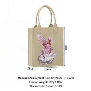 Sac de rangement en feutre personnalisable (logo/taille) largement utilisé, idéal pour le salon, design pliable, écologique et durable - Product Image 5