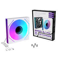 Ventilateur de boîtier PC Lovingcool en gros, 140 mm, pour ordinateurs de jeu, LED ARGB, miroir infini, faible bruit, refroidisseur d'air, ventilateur PWN