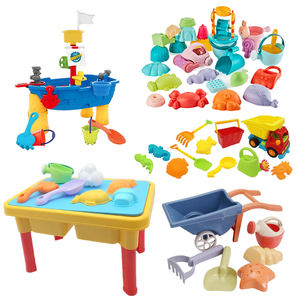 Estate divertimento all'aperto per bambini spiaggia giocattoli di sabbia Set tra cui tavolo di sabbia acqua secchio in Silicone tutto in plastica resistente - Product Image 1