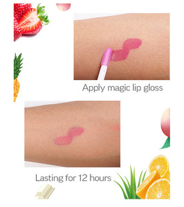 MLM customizable Magic Color Changing <b>Lip</b> Oil, 2-in-1 Lollipop <b>Lip</b> Balm Ball, Orange Fruit Scent Hydrating <b>Lip</b> Care - Product Image 2