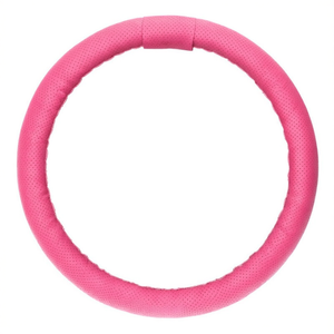 Funda para Volante Rosa Perforada Estilo PU Ajuste Universal - Product Image 2