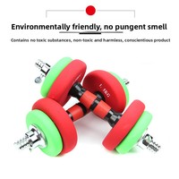 Ensemble d'haltères de fitness commerciaux en fonte, détachables, réglables, écologiques, finition mate, directement du fabricant