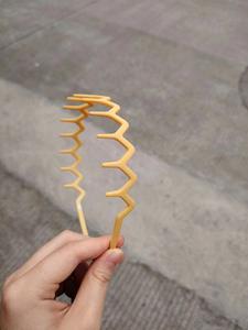 <span class=keywords><strong>Serre</strong></span>-têtes en plastique antidérapants à dents pour filles et femmes, accessoires de mode, bandeaux <span class=keywords><strong>zigzag</strong></span> avec peigne intégré - Product Image 6