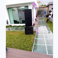 Perche de danse Portable avec cadre noir et jambes, plateau d'extérieur