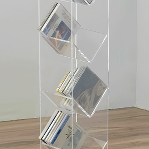 Tùy Chỉnh Nhiều Lớp Xách Tay Acrylic Tạp Chí Văn Học Giá Cuốn Sách Tài Liệu Plexiglas Chủ Danh Mục Kệ - Product Image 4