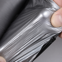 Film de paillage biodégradable en LDPE noir argenté haute résistance de 20 microns, personnalisable, stabilisé aux UV, pour la découpe