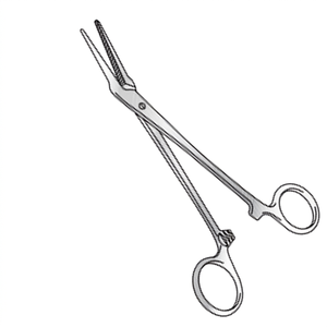 Pince thyroïdienne manuelle Irwin Moore à mâchoires fines et latérales angulées, 165 mm de long, réutilisable, en acier inoxydable chirurgical, Classe I - Product Image 1