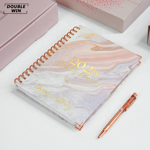 2025 2026 stampa personalizzata a spirale mensile <span class=keywords><strong>Notebook</strong></span> impostazione obiettivo rivista Planner