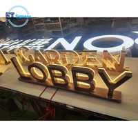 Letras 3D con Retroiluminación LED, Letras Iluminadas de Acrílico o Aluminio para Tienda, Oficina, Comercio Minorista, Uso Comercial