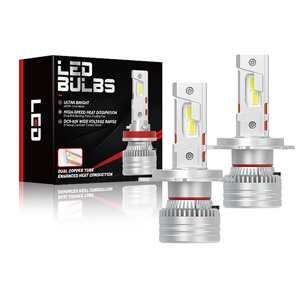 ไฟหน้า LED H4 กำลังสูง 12000LM แบบ Hi/Lo Beam พร้อมท่อระบายความร้อนทองแดงคู่ ป้องกัน Canbus Error ใช้ได้กับรถยนต์ 12/24V - Product Image 1