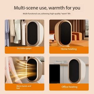 NUEVO Calentador de Espacio Interior de 1200W, Calentador de Escritorio con Protección Contra Derribos, Cortes de Energía y Sobrecalentamiento, Calentador Pequeño para Sala de Estar, Dormitorio y Hogar - Product Image 3