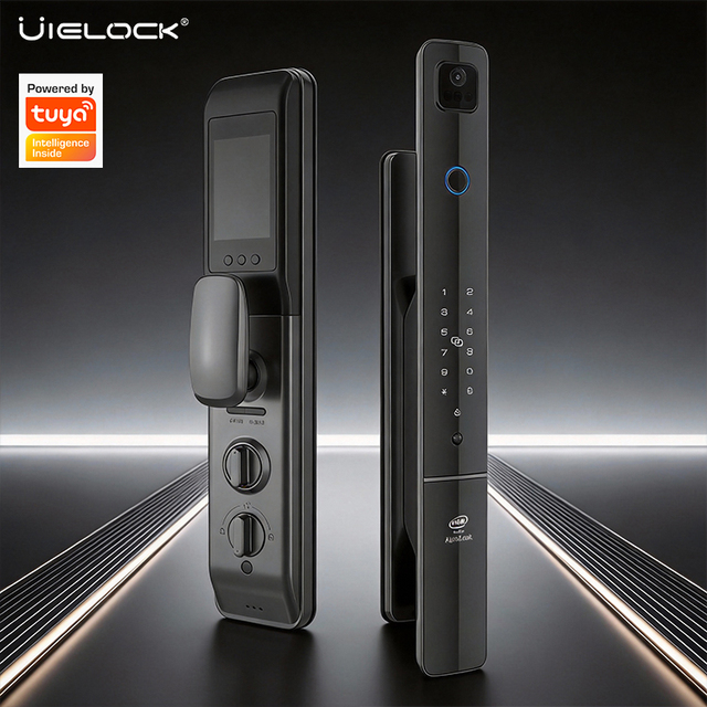 3D Facial Recognition Smart Door Lock for Home Entry Doors Temporary Password for Unlocking Cloud Storage Electronic WIFI Lock