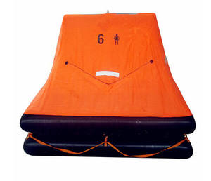 Zattera di salvataggio Premium da 6 persone per yacht durevoli, compatti e certificati di sicurezza per emergenze Marine - Product Image 1