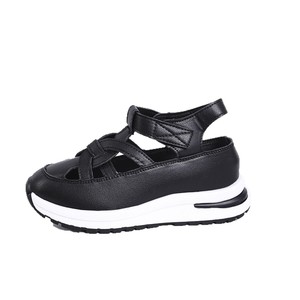 Women Summer New Large <b>Magic</b> <b>Tape</b> Sports Sandals Platform Hollow Casual Thick-Soled Wedge Sandals - Product Image 5