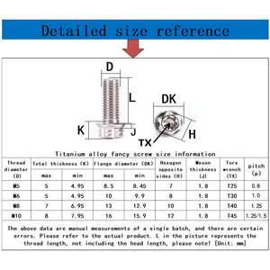 GR5 M8 M12 M14 bu lông Titan M5 M10 Hex hình lục giác ổ cắm đầu mặt bích Titan Đỏ bu lông Anodized 12 điểm mặt bích bu lông - Product Image 2