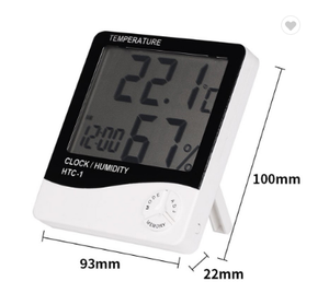 Termômetro Digital de Umidade e Temperatura Preço de Fábrica Plástico para Uso Interno e Externo Aceita OEM ODM - Product Image 1