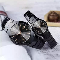 Montres pour amoureux WLISTH, montres de couple étanches, montres à quartz avec calendrier pour homme et femme, montres à quartz en acier inoxydable avec date