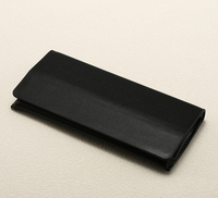 Étui à lunettes pliable semi-rigide de luxe noir, personnalisé, pour lunettes de soleil, boîte d'emballage simple à transporter